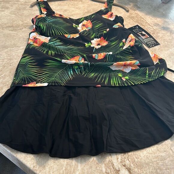 NWT Shore Shapes Tropical Swim Dress - Picture 8 of 10